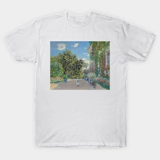 The Artist's House at Argenteuil by Claude Monet T-Shirt